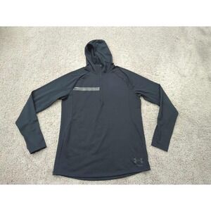 Under Armour Storm Hoodie Womens Large Black Fitted Cyclone‎ Coldgear